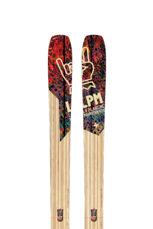 Design 95 ski LPM La Planche Mauriennaise fabrications artisanale skis Maurienne Savoie Albiez France