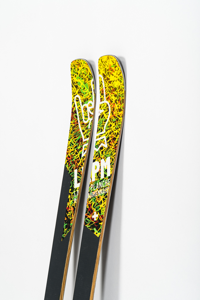 Design Black 88 ski LPM La Planche Mauriennaise fabrications artisanale skis Maurienne Savoie Albiez France