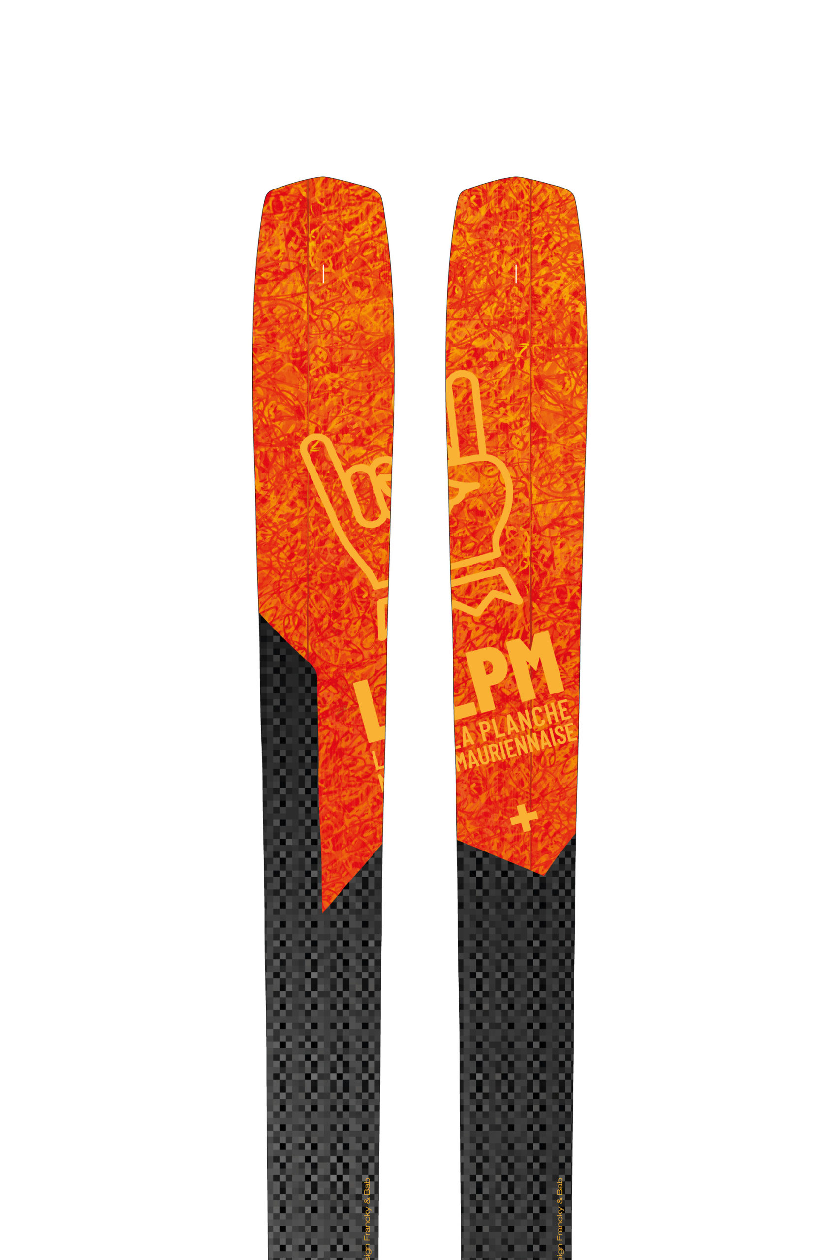 le 97 la planche mauriennaise lpm savoie mont blanc all mountain skis freerando ski freeride design alpes maurienne carbone artisan artisanat