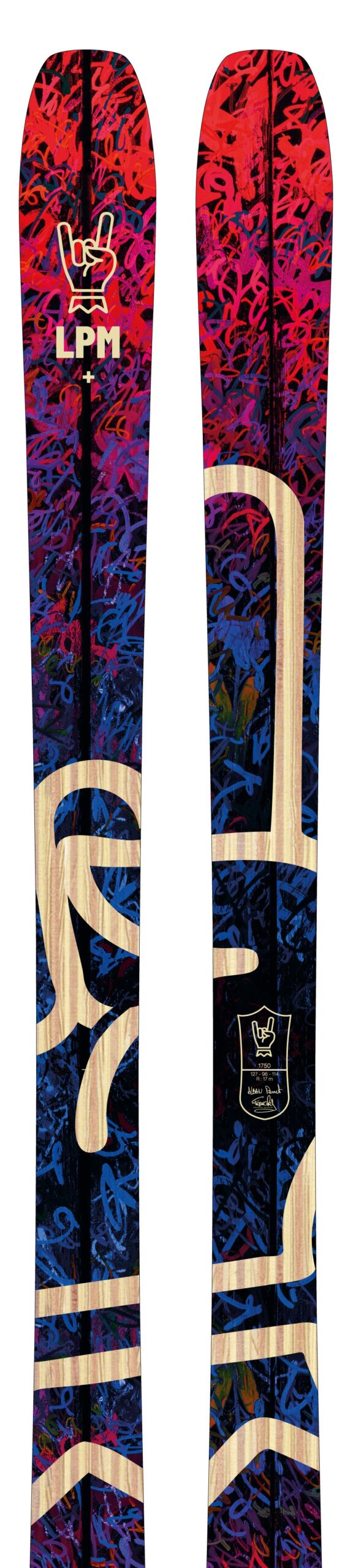 2509-LPM-96-175-Classic Design 88 ski LPM La Planche Mauriennaise fabrications artisanale skis Maurienne Savoie Albiez France