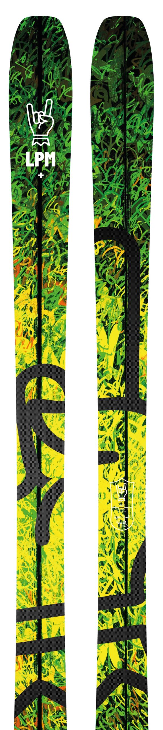 2509-LPM-96-182-Black Design Black 88 ski LPM La Planche Mauriennaise fabrications artisanale skis Maurienne Savoie Albiez France